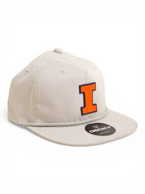 Illinois Fighting Illini Orange 3D Classic Rope Hat- Grey